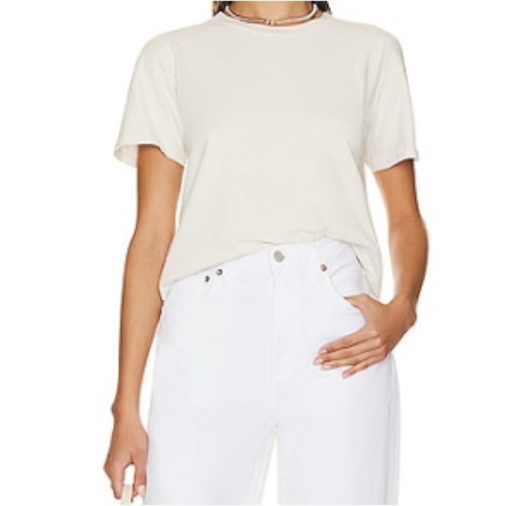 MadeWorn White crop Short Sleeve Tee